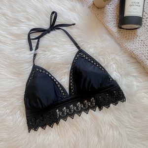 Xhilaration Black Lace Bikini Top
